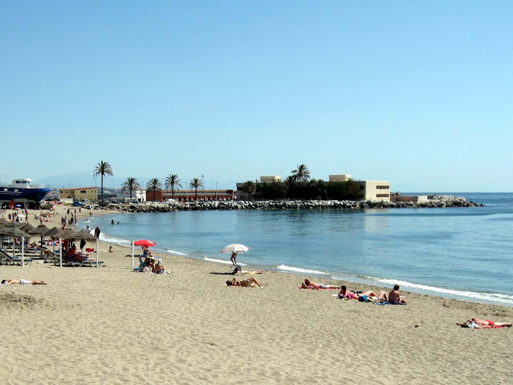 Strand og strandpromenade i Fuengirola